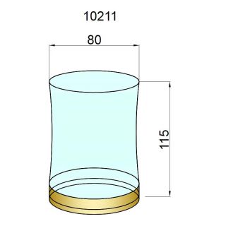 Стакан Boheme бронза 10211